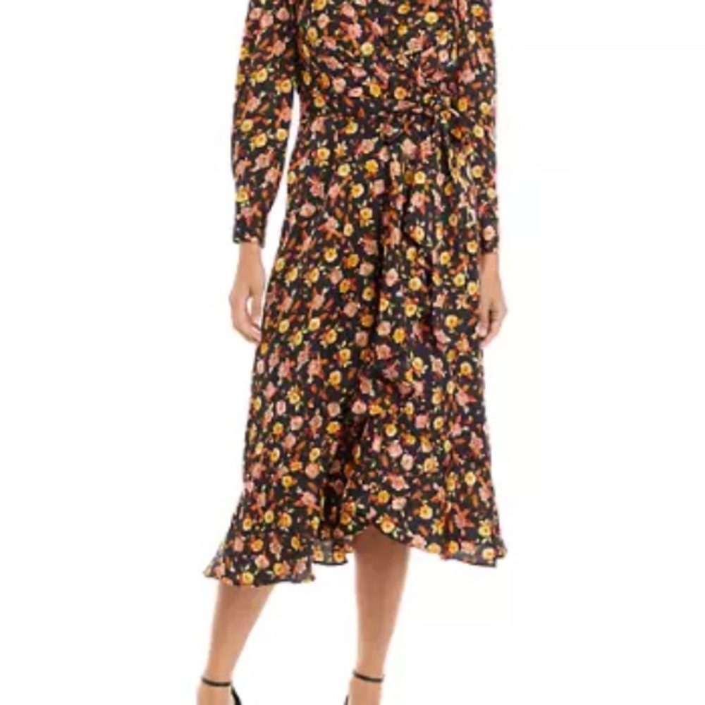 Floral Black Dress